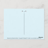 Kawaii Happy Face Briefkaart (Achterkant)