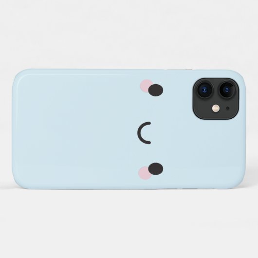 Kawaii Happy Face Case-Mate iPhone Case (Achterkant (horizontaal))