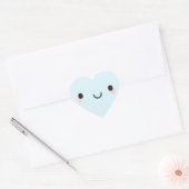 Kawaii Happy Face Hart Sticker (Envelop)