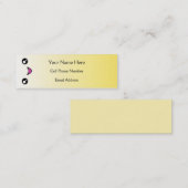 Kawaii Happy Face Skinny Profile Cards Mini Visitekaartje (Voorkant / Achterkant)