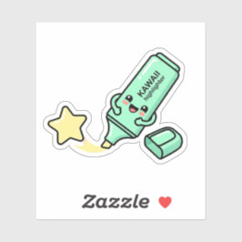 Kawaii Happy Highlighter Star Studystickers Sticker