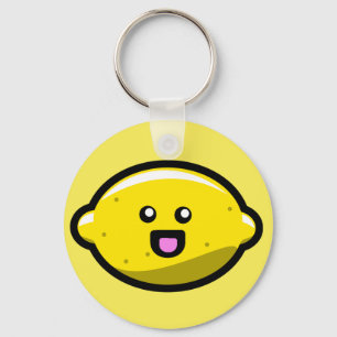 Kawaii Happy Lemon Sleutelhanger