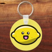 Kawaii Happy Lemon Sleutelhanger (Voorkant)