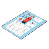 Kawaii Happy Mail 2025 Kalender Notitieboek (Linkerzijde)