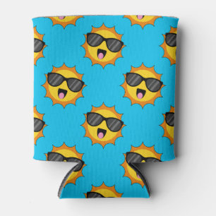 Kawaii Happy Sun met zonnebril Blikjeskoeler