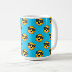 Kawaii Happy Sun met zonnebril Koffiemok