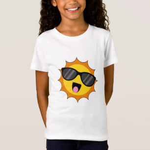 Kawaii Happy Sun met zonnebril T-shirt