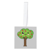 Kawaii Happy Winking Apple Tree Decoratie (Voorkant)