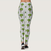 Kawaii Happy Winking Apple Tree Leggings (Achterkant)