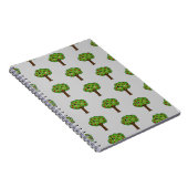 Kawaii Happy Winking Apple Tree Notitieboek (Rechterzijde)