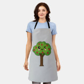 Kawaii Happy Winking Apple Tree Schort (Gedragen)