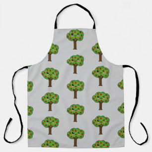 Kawaii Happy Winking Apple Tree Schort