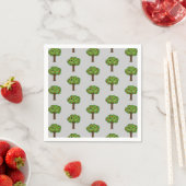 Kawaii Happy Winking Apple Tree Servet (Insitu)