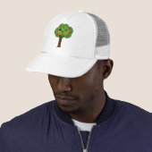 Kawaii Happy Winking Apple Tree Trucker Pet (In situ)