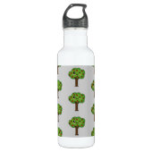 Kawaii Happy Winking Apple Tree Waterfles (Voorkant)