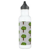 Kawaii Happy Winking Apple Tree Waterfles (Rechts)