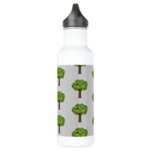Kawaii Happy Winking Apple Tree Waterfles (Links)