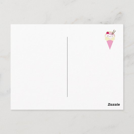 Kawaii Harajuku Crepe Briefkaart (Achterkant)