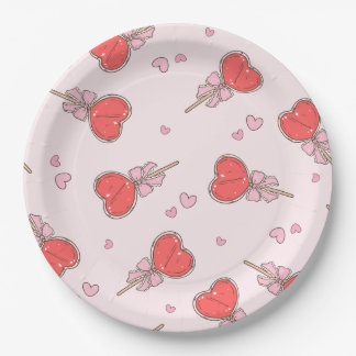 Kawaii Hart Lolly Pop Papieren Borden Bordje