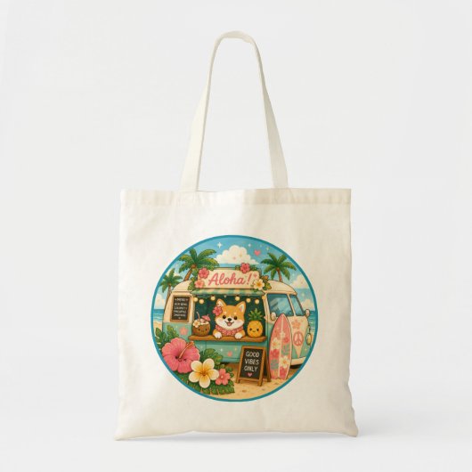 Kawaii Hawaii - Schattige quote Tote Bag (Voorkant)