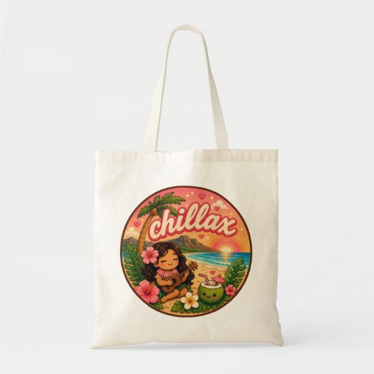 Kawaii Hawaii - Schattige quote Tote Bag (Voorkant)