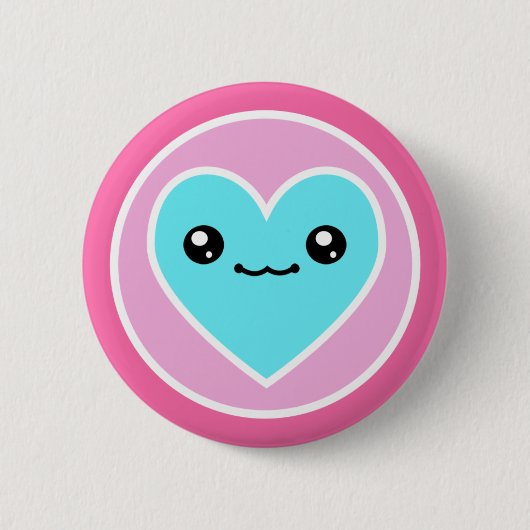 Kawaii Heart Buttonnen Ronde Button 5,7 Cm (Voorkant)