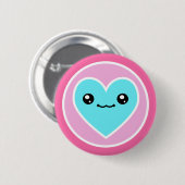 Kawaii Heart Buttonnen Ronde Button 5,7 Cm (Voorkant /achterkant)