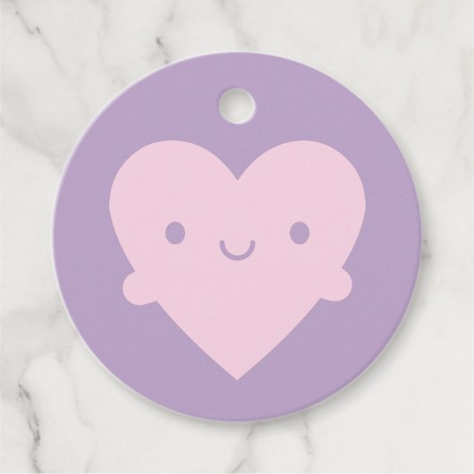 Kawaii Heart Hugs Bedankjes Labels (Voorkant)