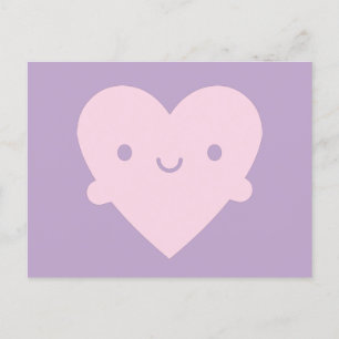 Kawaii Heart Hugs Briefkaart