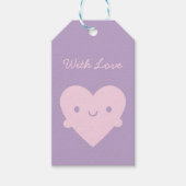 Kawaii Heart Hugs Cadeaulabel (Voorkant)