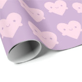 Kawaii Heart Hugs Cadeaupapier (Rol Hoek)