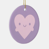 Kawaii Heart Hugs Keramisch Ornament (Rechts)