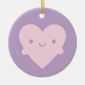 Kawaii Heart Hugs Keramisch Ornament (Voorkant)