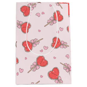Kawaii Heart Lollipop Cadeautas - Mooie Rode & Roz