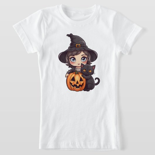 Kawaii heks meisje t-shirt (Laagn)