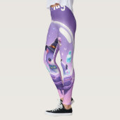 Kawaii Heks Sneeuwbol Leggings Paars (Links)