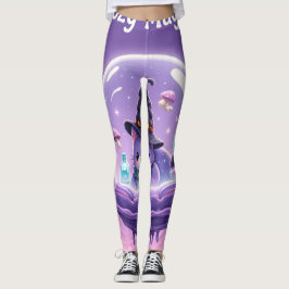 Kawaii Heks Sneeuwbol Leggings Paars
