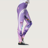Kawaii Heks Sneeuwbol Leggings Paars (Rechts)