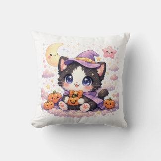 Kawaii Heks Wolk Kitty Kussen
