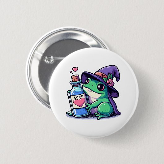 Kawaii hekserige liefdesdrank ronde button 5,7 cm (Voorkant /achterkant)