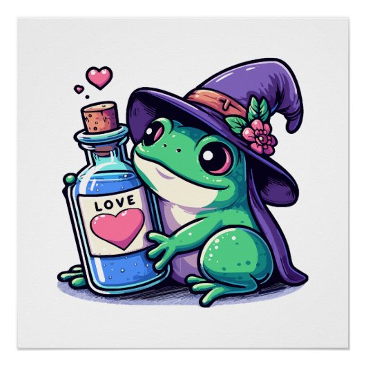 Kawaii heksige liefdesdrank perfect poster (Voorkant)