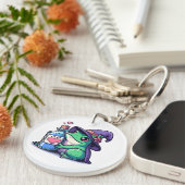 Kawaii heksige liefdesdrank sleutelhanger (Voorkant Rechts)