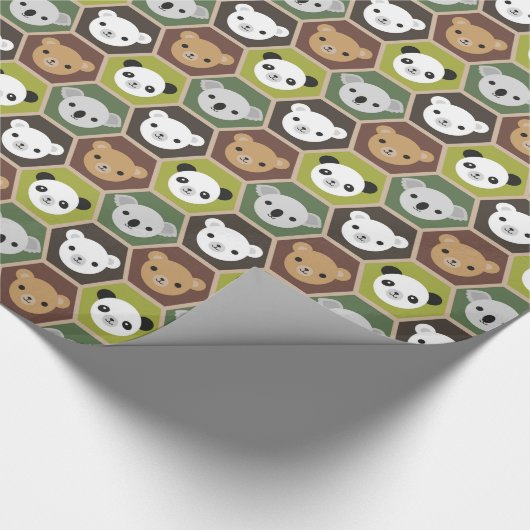 Kawaii Herfst Beren Cadeaupapier (Hoek)