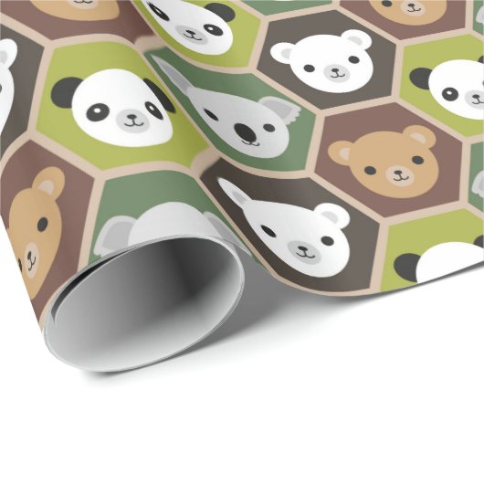 Kawaii Herfst Beren Cadeaupapier (Rol Hoek)