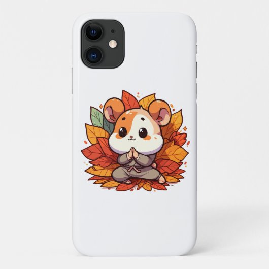 Kawaii herfst hamster yoga Case-Mate iPhone case (Achterkant)