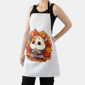 Kawaii herfst hamster yoga schort (Insitu)