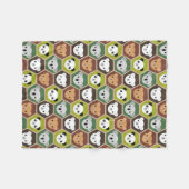 Kawaii herfstberen fleece deken (Voorkant (Horizontaal))