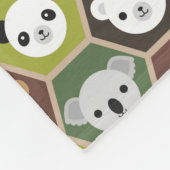 Kawaii herfstberen fleece deken (Hoek)