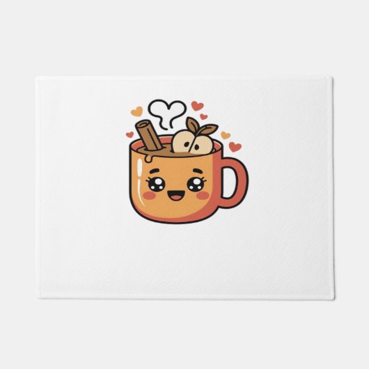 kawaii herfstthee Classic T-Shirt Deurmat (Voorkant)