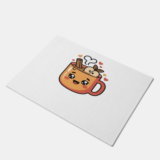 kawaii herfstthee Classic T-Shirt Deurmat (Schuin)